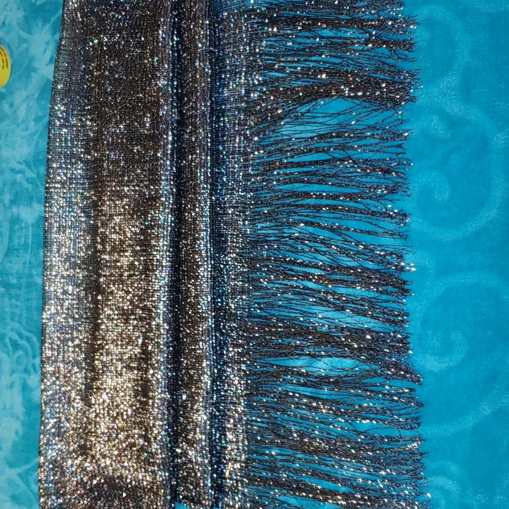 New Black sparkly scarf